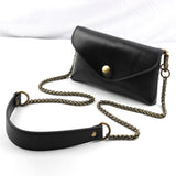 45 PU Leather Chain Bag Strap Removable Bag Handle Bags Accessories Black