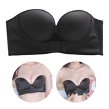 Womens Bra Strapless Lingerie Front Closure Brassiere Black 36AB