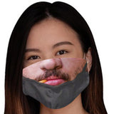 Funny Face Mask Breathable Washable Mouth Protection Reusable Mouth Mask A