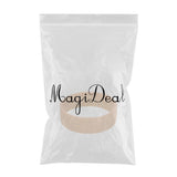 Maxbell Pony Band Clip New Wide Pony Hair Band Dark Chocolate Hair Tie Band White