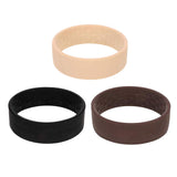 Maxbell Pony Band Clip New Wide Pony Hair Band Dark Chocolate Hair Tie Band White