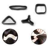 Maxbell Pony Band Clip New Wide Pony Hair Band Dark Chocolate Hair Tie Band White