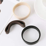 Maxbell Pony Band Clip New Wide Pony Hair Band Dark Chocolate Hair Tie Band White