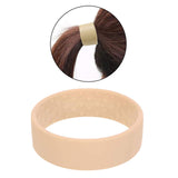 Maxbell Pony Band Clip New Wide Pony Hair Band Dark Chocolate Hair Tie Band White