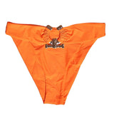 Womens Bikini Set Padded Cup Bandeau Swimwear Party Bathing Suit Orange S