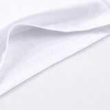 Mens Cotton Blank T-Shirts Women Modal Shirt Plain T Shirt Tee White XXL