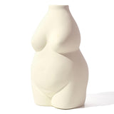Maxbell Nordic Female Naked Body Art Statues Vase Indoor Planters Home Decor Beige