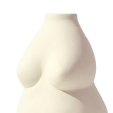 Maxbell Nordic Female Naked Body Art Statues Vase Indoor Planters Home Decor Beige