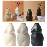 Maxbell Nordic Female Naked Body Art Statues Vase Indoor Planters Home Decor Beige