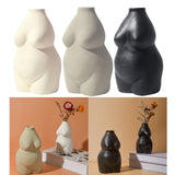 Maxbell Nordic Female Naked Body Art Statues Vase Indoor Planters Home Decor Beige