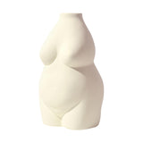 Maxbell Nordic Female Naked Body Art Statues Vase Indoor Planters Home Decor Beige