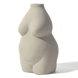 Maxbell Nordic Female Naked Body Art Statues Vase Indoor Planters Home Decor Gray