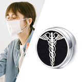 Stainless Steel Essential Oil Diffuser Locket Button for Face Mask Wing