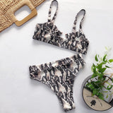 Bikini Set Two Pieces Swimwear Beach Bathing Suit Beachwear Serpentine_S