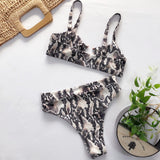 Bikini Set Two Pieces Swimwear Beach Bathing Suit Beachwear Serpentine_L