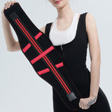 Weight Loss Waist Trainer Slimming Trimmer Belt Strap Red Silver S