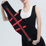 Weight Loss Waist Trainer Slimming Trimmer Belt Strap Red Silver L