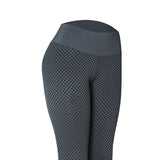 Women Butt Lift Leggings Textured Yoga Pants Gym Activewear Black S