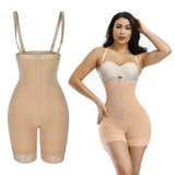 Womens Butt Lifter Shapewear Tummy Control Slimming Bodysuits M Beige