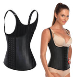 Women Waist Trainer Corset Vest Cincher Slimming Belt Body Shaper Black L