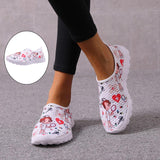 Maxbell Nurse Doctor Print Women Sneakers Cosplay Shoes Slip On 37