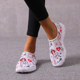 Maxbell Nurse Doctor Print Women Sneakers Cosplay Shoes Slip On 41