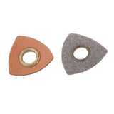 Maxbell 20pcs Badges Patch Labels Eyelets Grommets Sewing Applique Brown Triangle