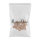 Maxbell 20pcs Badges Patch Labels Eyelets Grommets Sewing Applique Brown Triangle