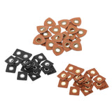 Maxbell 20pcs Badges Patch Labels Eyelets Grommets Sewing Applique Brown Triangle