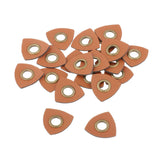 Maxbell 20pcs Badges Patch Labels Eyelets Grommets Sewing Applique Brown Triangle