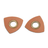 Maxbell 20pcs Badges Patch Labels Eyelets Grommets Sewing Applique Brown Triangle