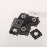 Maxbell 20pcs Badges Patch Labels Eyelets Grommets Sewing Applique Black Square