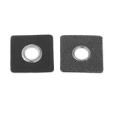 Maxbell 20pcs Badges Patch Labels Eyelets Grommets Sewing Applique Black Square