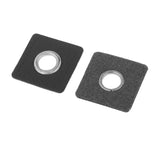 Maxbell 20pcs Badges Patch Labels Eyelets Grommets Sewing Applique Black Square