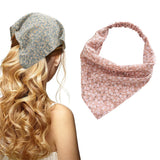 Women Bandana Elastic Soft Boho Hair Band Printed Hair Scarf Gifts Pink