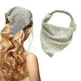 Women Bandana Elastic Soft Boho Hair Band Printed Hair Scarf Gifts Green