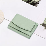 Fashion Small Women PU Leather Wallet with Coin Organizer Card Case Purse Green