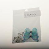 Butterfly Transparent Invisible Adjustable Shoulder Bra Straps 1.8cm Blue