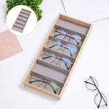 Eyeglasses Sunglasses Storage Display Tray Case Stand Holder Box 6 Slot