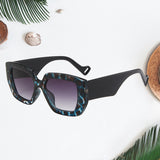 Oversized Sunglasses UV Protect Eyeglasses Stylish Sun Glasses Blue Black