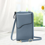 Women Crossbody Cell Phone Shoulder Bag Pouch Handbag Purse Wallet Blue