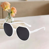 Trend Sunglasses Resin Lens Goggles Men Women Fishing Eyewear White Gray