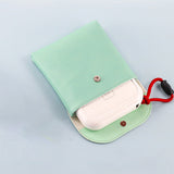 Women Portable Sanitary Towel Bag Waterproof Storage Cosmetic Cards Green