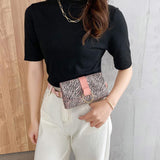 Fanny Pack PU Leather Belt Bag Purse Waist Bag Phone Pocket Bark texture