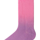 Women Cotton Socks Tube Long Socks Casual Walking Socks Purple Pink