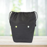 Drawstring Inner Insert Bag Pouch Organizer Bag Storage Black 33x12x45cm