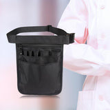 Nurses Pouch Waist Bag Extra Pocket Quick Pick Organizer Pouch Black