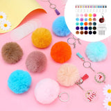 195x Clear Acrylic Circle Discs Keychain Blanks Tassel Pendants Key Ring Kit 195Pcs