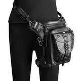 Gothic Steampunk Waist Bag Fanny Pack Retro Motorcycle Satchel Thigh Leg Bag