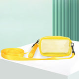 Clear Crossbody Bag Adjustable Strap PVC Transparent Satchel for Party